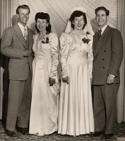 Double wedding of twins, Lucy & Lucile